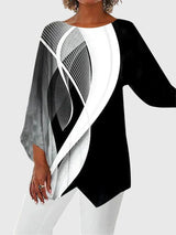 Dorothea | Damen Langarmtop mit Schmetterlingsmuster in Stil 4