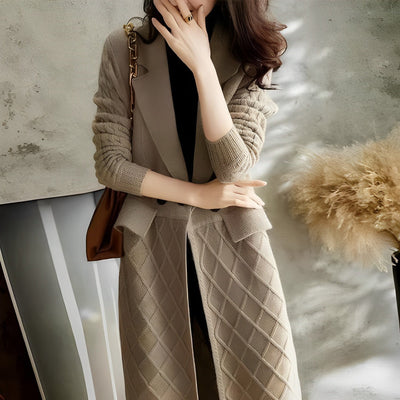 Fabienne - Cardigan mit Denkmuster