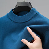 Sian | Kaschmir-Sweater mit geripptem Saum in Blau