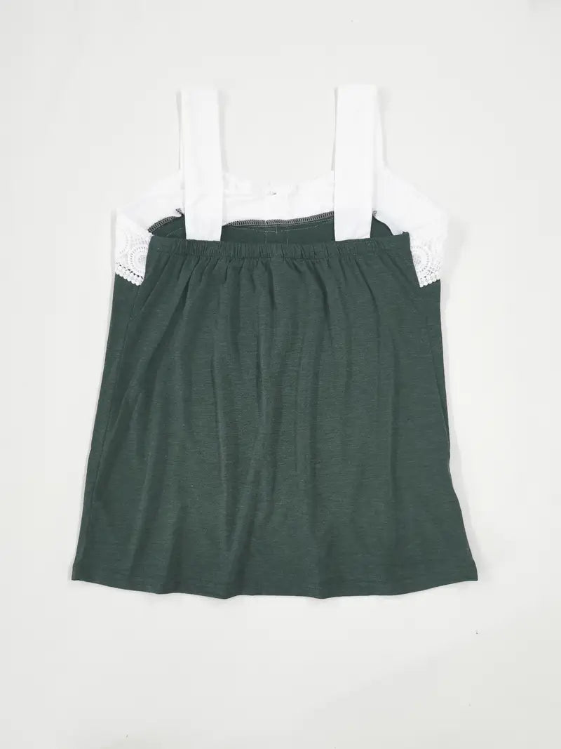 Malinda - Ärmelloses Oberteil Mit Knöpfen