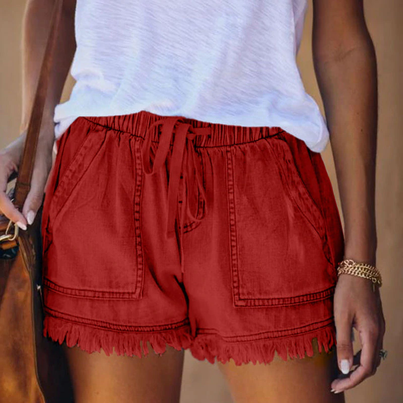 Tabitha - Stilvolle Hochtaillierte Denim-Shorts für trendbewusste Frauen
