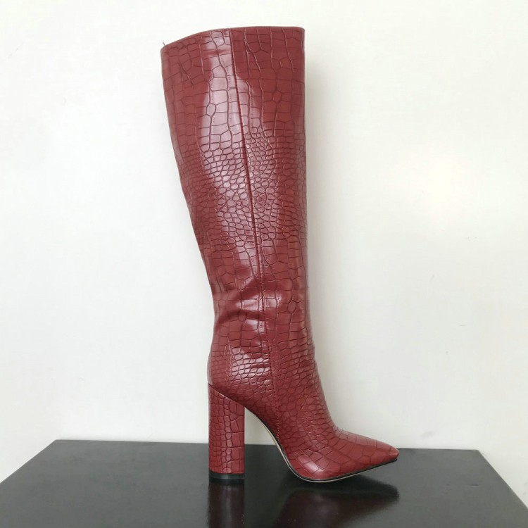 Kameron - Große und klobige Stiefel für Frauen
