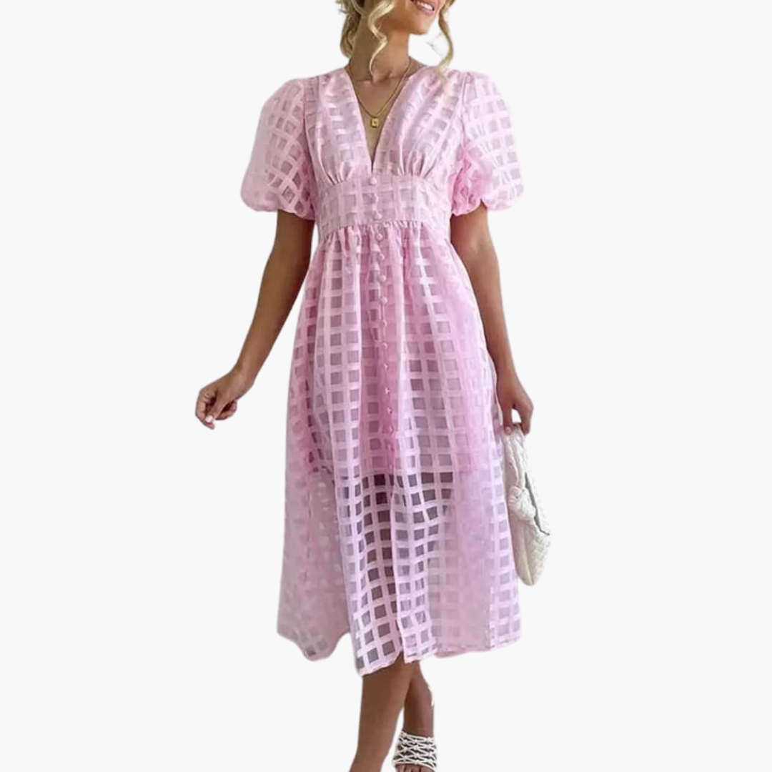 Elegantes Midikleid für Damen - Sommerliches Chic-Kleid