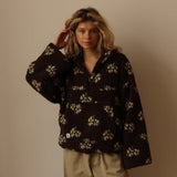 Daisy | Fleece Varm Bloom in Braun