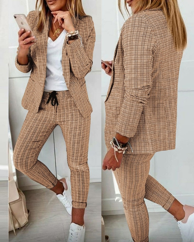 Vera - Lässiger Zweiteiler: Blazer & Hose