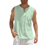 Alexia - Bequemes, ärmelloses Tanktop für Herren in Grün