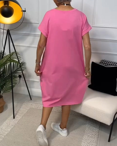 Iris™ - Stilvolles Kurzarmkleid