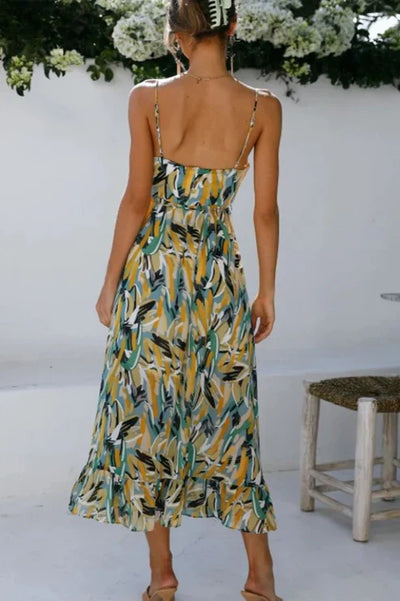 WALTRAUD - MAXIKLEID MIT DÜNNEN TRÄGERN