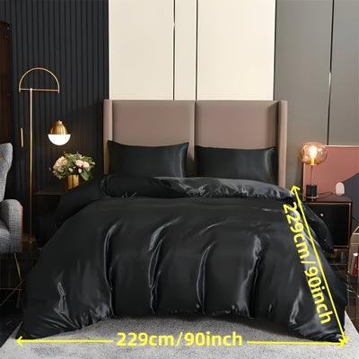 SatinNest Duvet Set - 3tlg. Satin Bettbezug Set