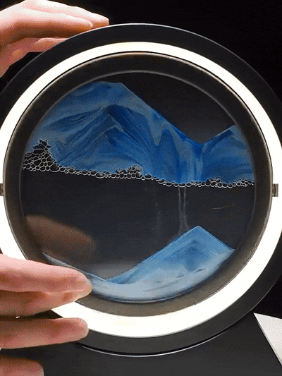 SandFlow Lampe – 3D Sandscape LED Tischlampe