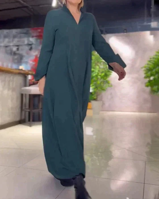 Evite™ - Weiches Stretch-Maxi-Kleid