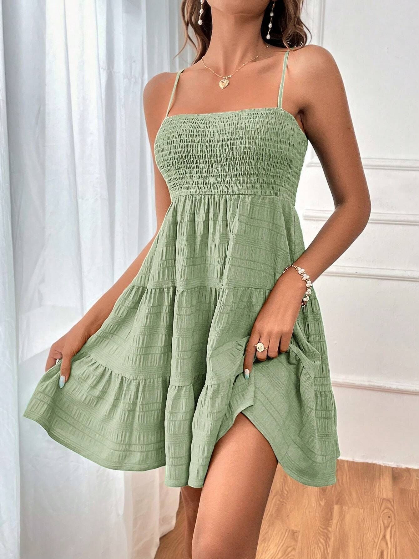 Geneva - Sommerkleid mit Rüschen und Trägern