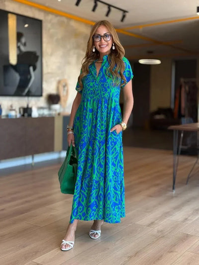 Jubilee – Locker Geschnittenes A-Linien-Kleid Mit Drucken