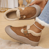 Damen Winterclogs mit verstärkter Spitze und Schnalle - Renate in Khaki