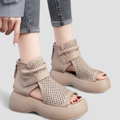 Eden | Vintage-Plateausandalen