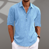 Vito | Leinenhemd in Blau