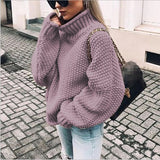 Carra | Dicker Pullover für Frauen in Violett