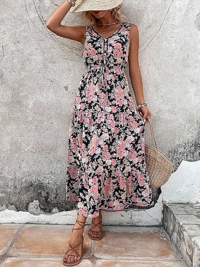 Katharina | Elegantes Blumenkleid in Premium-Qualität