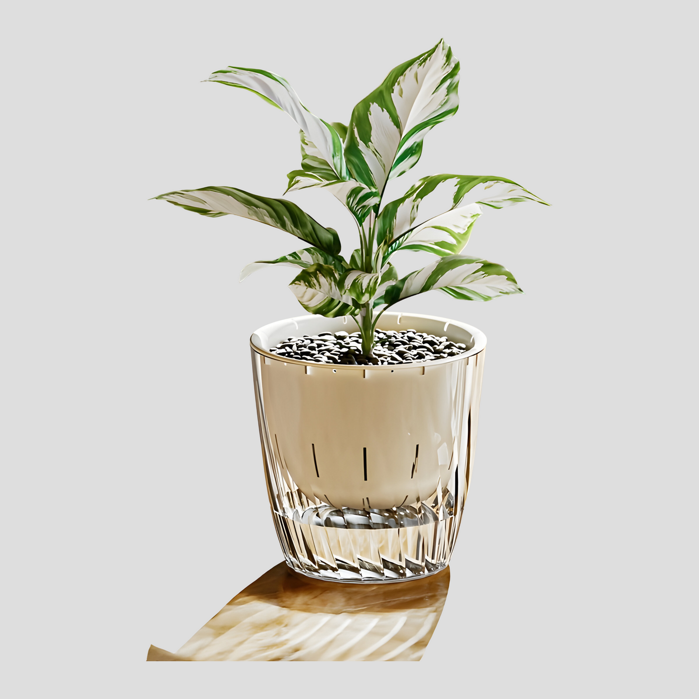 HydroGlow Pot - 2er-Pack Selbstbewässernde Tischpflanzentöpfe