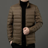 Leichte Herren-Steppjacke mit Reißverschluss - Patrick in Braun