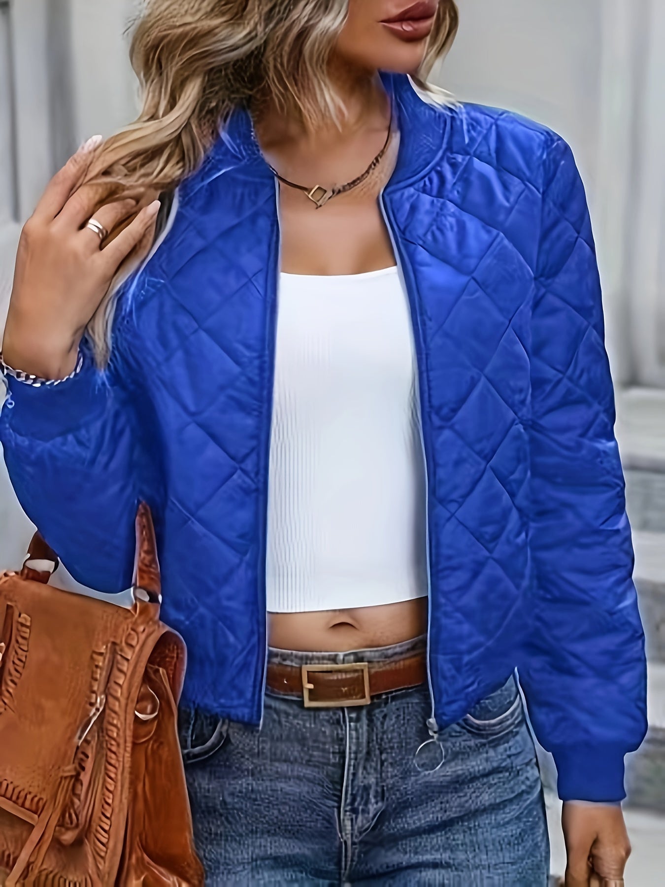 Fergie - Damen Bomberjacke Argyle