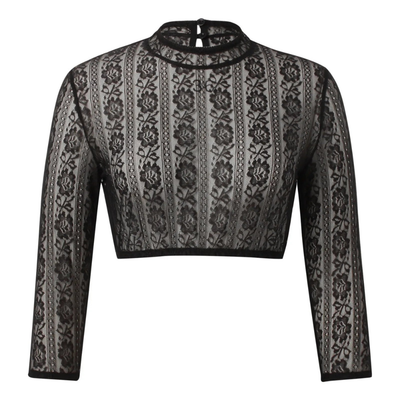 Damen Traditionell Schwarz Oktoberfest Dirndl Bluse