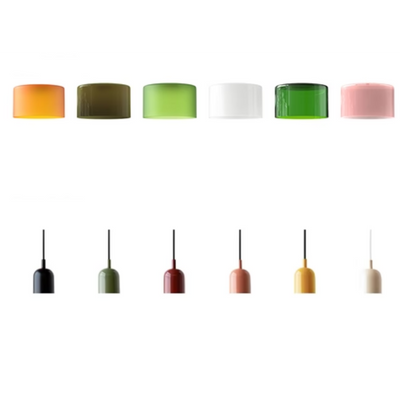 GlamorGlass Light - Europäische Retro Zylinder Pendelleuchte