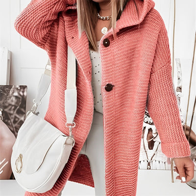 Jenny - Kapuzen-Strickjacke mit Statement-Charakter
