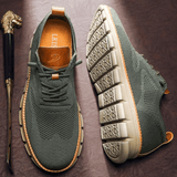 Herren Freizeitschuhe | Ultra-bequem & Atmungsaktiv | Flexible Laufsohle in Olive