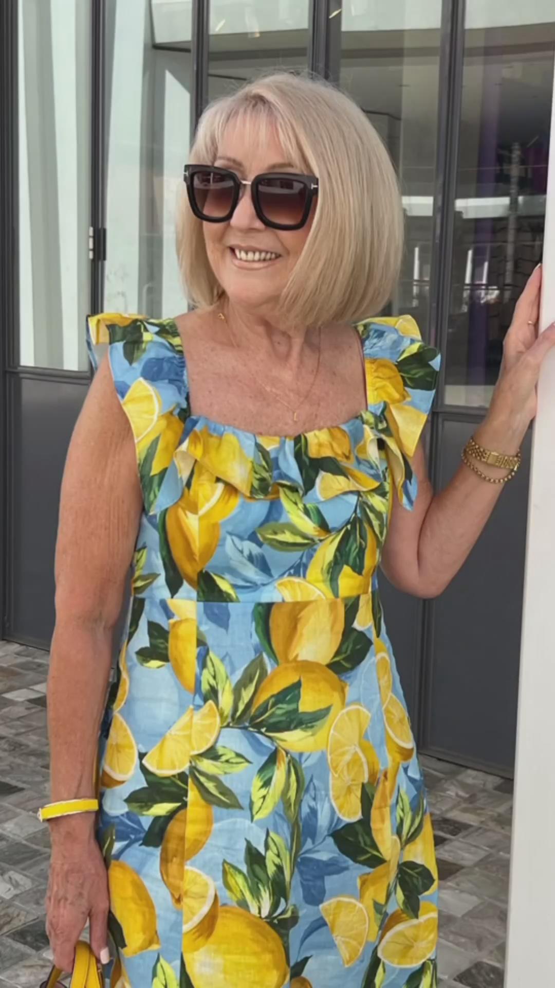 Limone – Sommerkleid mit Zitronenprint