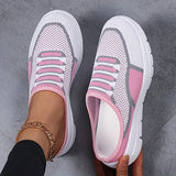 Fara - gestrickte Slip-On-Sneaker in Rosa