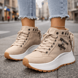 Wella - Gepolsterter Chunky-Sneaker in Khaki