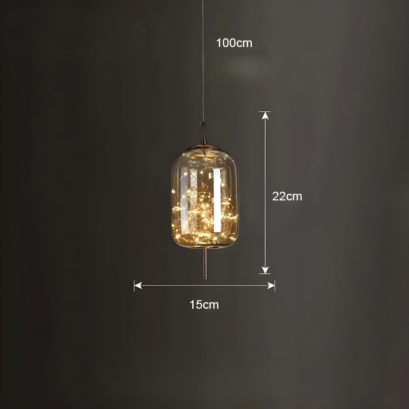 CrystalBeam Light - Moderne LED-Pendelleuchte Sterne