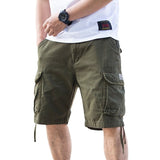 Herren Cargo-Tasche Baggy-Stil Shorts - Andres in Grün