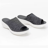 Astra | Orthopädischer Slider-Sandalen in Schwarz