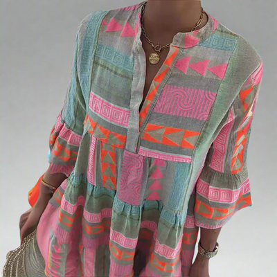 Nortrun | Elegantes Midikleid aus hochwertigem Stoff