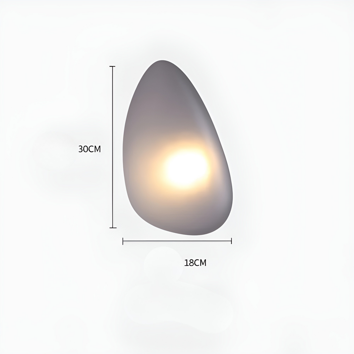 LumePebble Light – Nordische Kieselstein-Style LED-Wandleuchte
