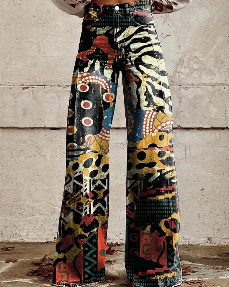 Flora | Boho Vibes Weite-Bein-Hose