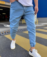 Andre - Stilvolle Slim-Fit-Jeans mit Rissen für Herren in Blau