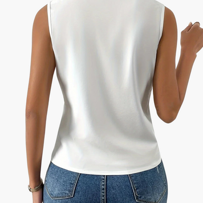 Susanne | Elegantes ärmelloses Wickel-Top