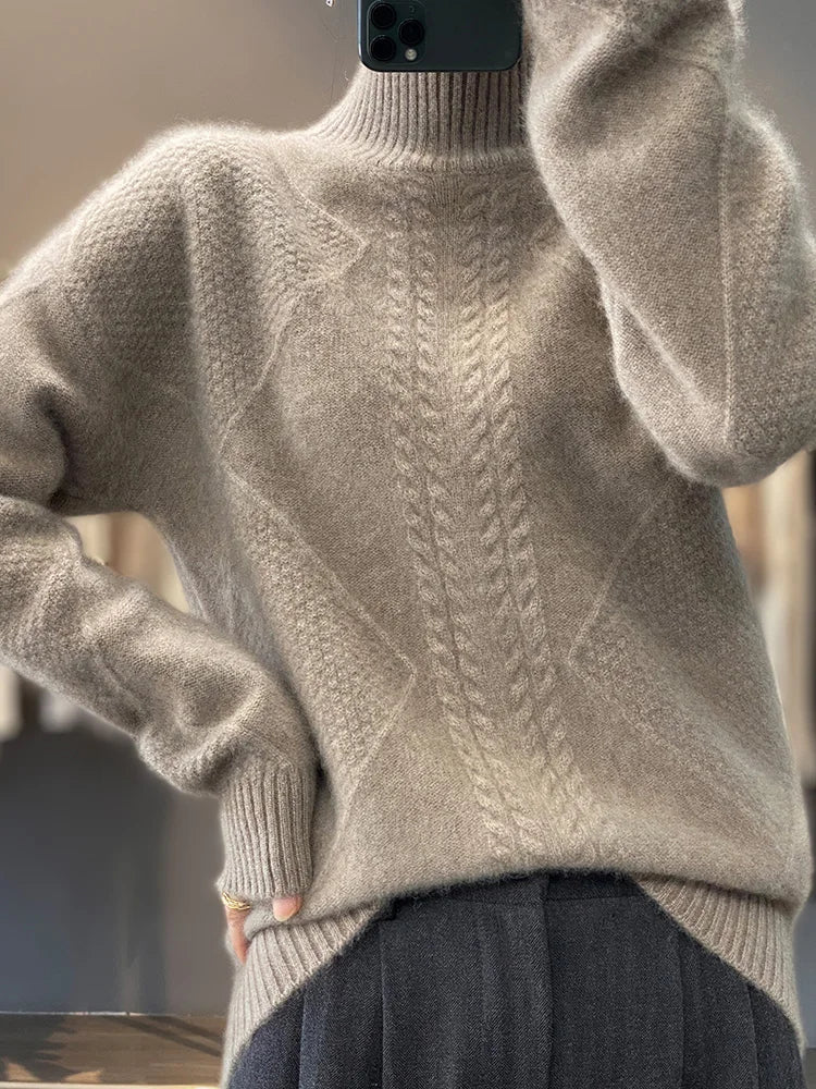 UTE - STRICKPULLOVER MIT HOHEM KRAGEN