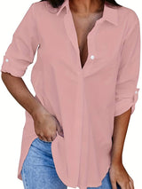 Denista | Damen Bluse fest in Rosa