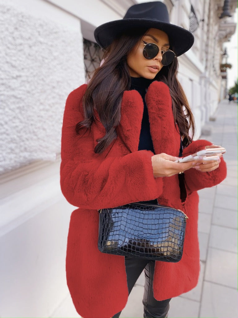 Astrid - Charakterstarke Jacke mit Kunstfell