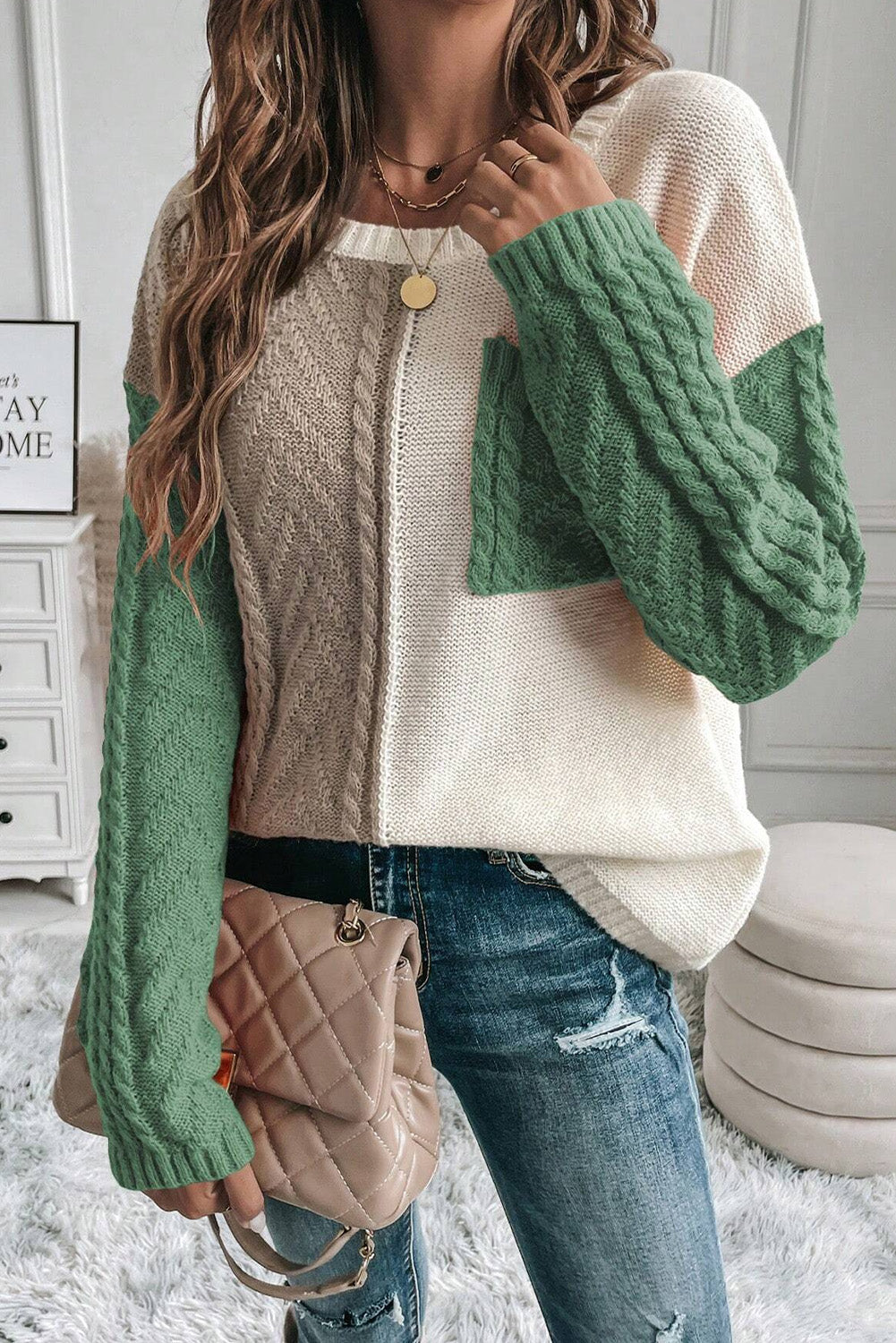 Hermione - Farbblock-Sweater