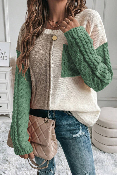 Hermione - Farbblock-Sweater