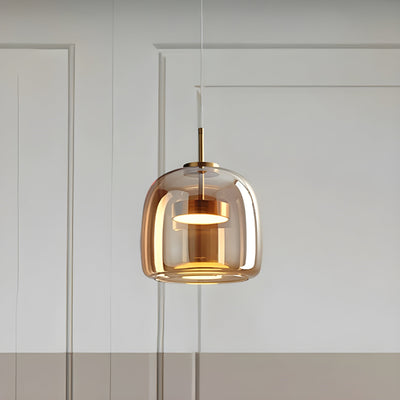 GlaceLuxe Light - Retro LED Glas Pendelleuchte