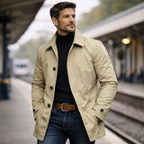 Adrian - Stilvoller Herrenmantel in Beige