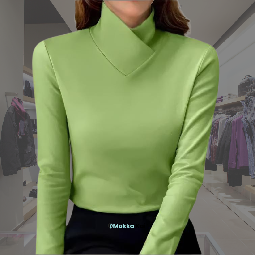 Marlene – Oberteil mit überkreuztem Kragen