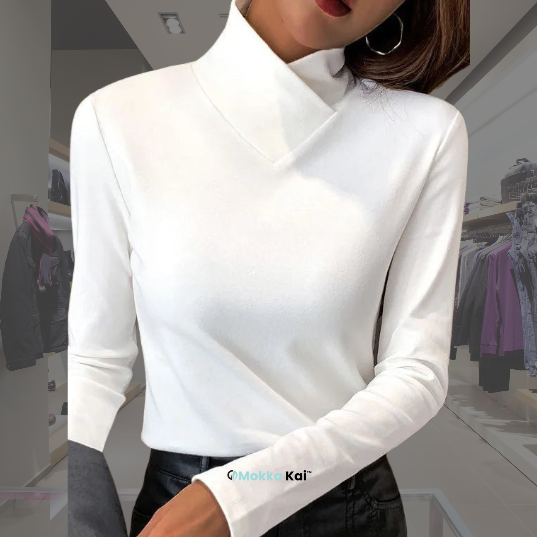 Marlene – Oberteil mit überkreuztem Kragen