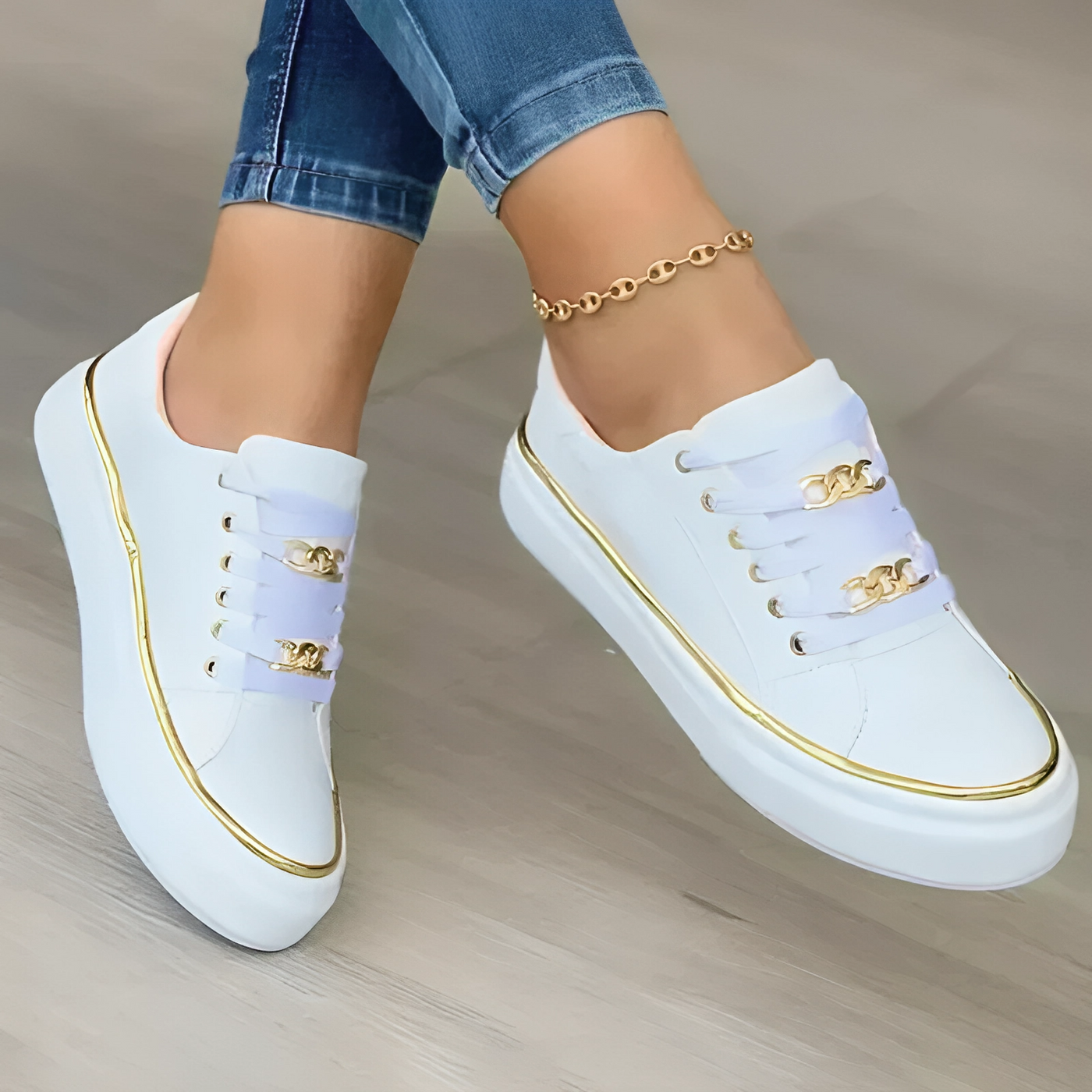 Sofia | Trendige Bequeme Sneakers